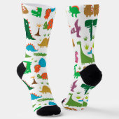 Abstrakte Dinosaurier Socken (Gewinkelt)