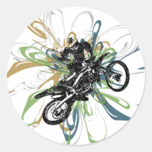 Abstrakte Dirt Bike Stickers
