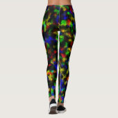 Abstrakte Disco Fox Leggings (Rückseite)