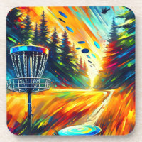 Abstrakte Disk Golf Art