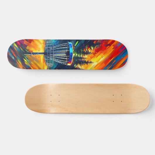 Abstrakte Disk Golf Art Skateboard (Horizontal)