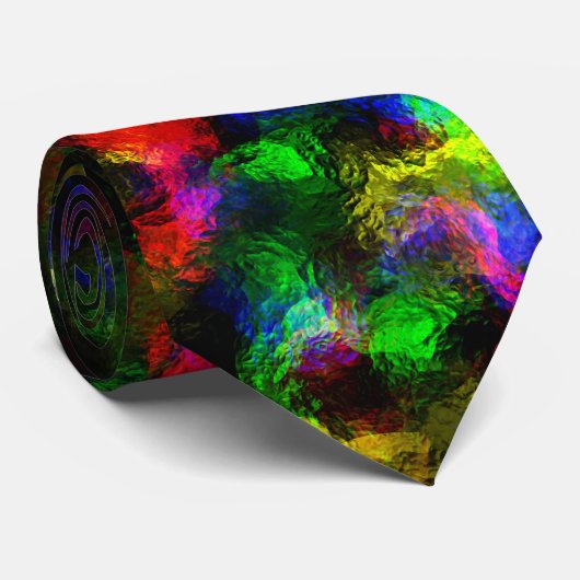 Abstrakte Diskothek Krawatte (Gerollt)