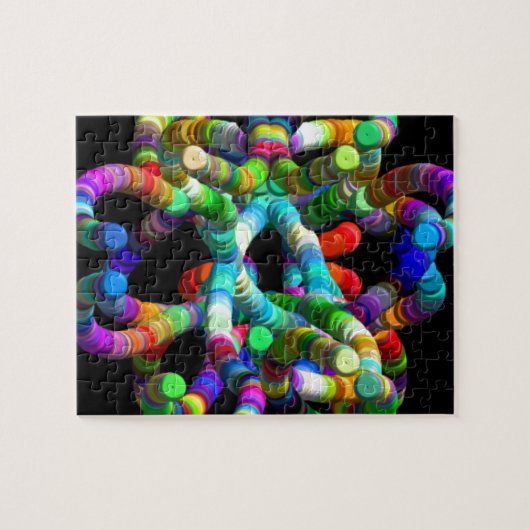 Abstrakte DNA Puzzle (Horizontal)