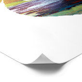 Abstrakte Dodo-Silhouette Poster (Ecke)