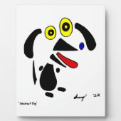 Abstrakte Dog Plaque Fotoplatte (Vorderseite)