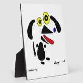 Abstrakte Dog Plaque Fotoplatte (Seite)