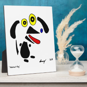 Abstrakte Dog Plaque Fotoplatte