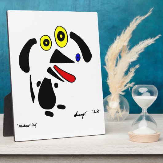 Abstrakte Dog Plaque Fotoplatte (Seite)