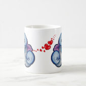 Abstrakte Dolphin Coffee Tasse (Mittel)