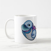 Abstrakte Dolphin Coffee Tasse (Links)