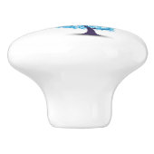 Abstrakte Dolphin-Keramik Keramikknauf (Seitenansicht)