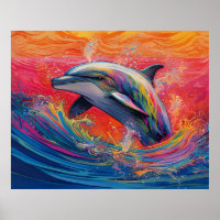 Abstrakte Dolphin-Malerei