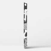 abstrakte Doodart Tarnung, schwarz Case-Mate iPhone Hülle (Rückseite / Links)