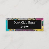 Abstrakte Doodkunst, fließende Formen, Buchmarke Telefonnummerkarte (Rückseite)