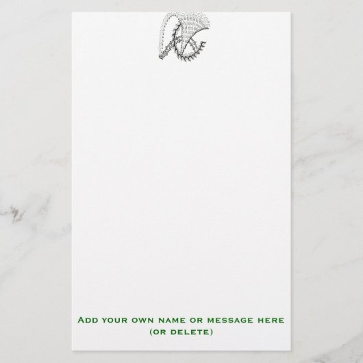 Abstrakte Doodle des Windrads Briefpapier (Vorderseite)