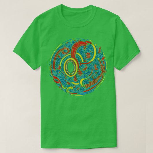 Abstrakte Doodle-Kunst T-Shirt (Design vorne)