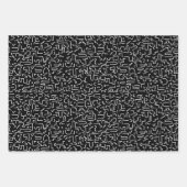 Abstrakte Doodles Geschenkpapier Set (Vorderseite)