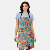 Abstrakte Doodulation Schürze (Getragen)