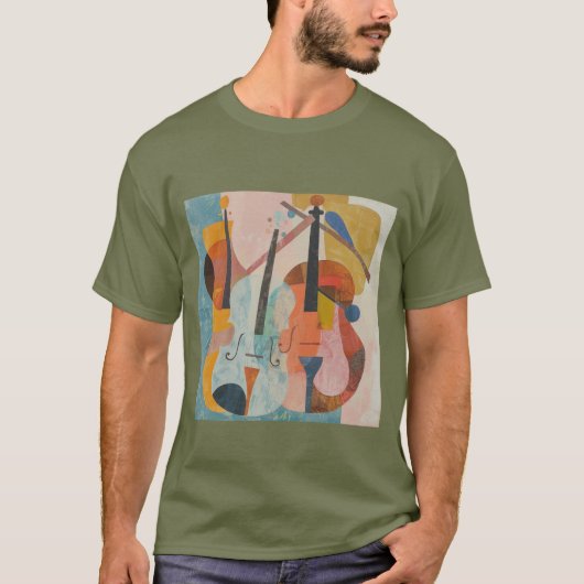 Abstrakte Doppelblase T-Shirt (Vorderseite)