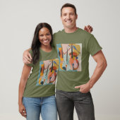 Abstrakte Doppelblase T-Shirt (Unisex)