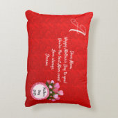 Abstrakte, doppelseitige 2 Designs Blume Mama aus Dekokissen (Rückseite(Vertikal))