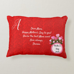 Abstrakte, doppelseitige 2 Designs Blume Mama aus Dekokissen