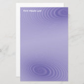 Abstrakte doppelte Lila Wirbel benutzerdefiniert Briefpapier (Vorne/Hinten)