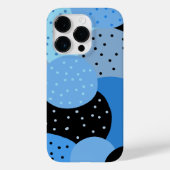 Abstrakte Dotty Blue Circles Case-Mate iPhone Hülle (Rückseite)