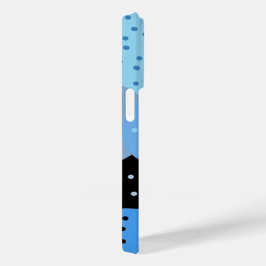 Abstrakte Dotty Blue Circles Case-Mate iPhone Hülle (Rückseite / Rechts)