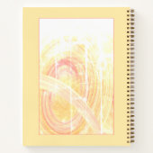 Abstrakte Dragonfische über Pastellfarben Notizblock (Rückseite)