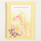 Abstrakte Dragonfische über Pastellfarben Planer (Vorderseite)