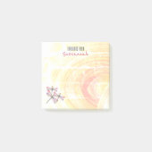 Abstrakte Dragonfische über Pastellfarben Post-it Klebezettel (Vorderseite)