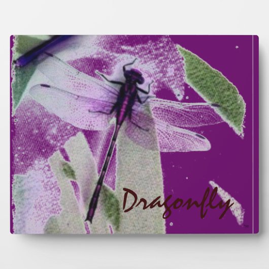 Abstrakte Dragonfly Art Fotoplatte (Vorderseite)