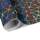 abstrakte Drahtkonstruktion auf schwarz Geschenkpapier (Rolleneckpunkt)