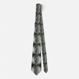 Abstrakte Drahtmaske Krawatte