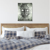 Abstrakte Drahtmaske Leinwanddruck (Insitu (Schlafzimmer))