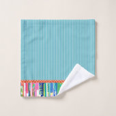 Abstrakte dramatische "Calypso"-Punkte Bindemittel Badhandtuch Set (Waschlappen)