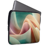 Abstrakte Draperie mit pastellfarbenem Gradientenf Laptopschutzhülle (Vorne Rechts)
