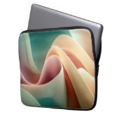 Abstrakte Draperie mit pastellfarbenem Gradientenf Laptopschutzhülle (Vorderseite Links)