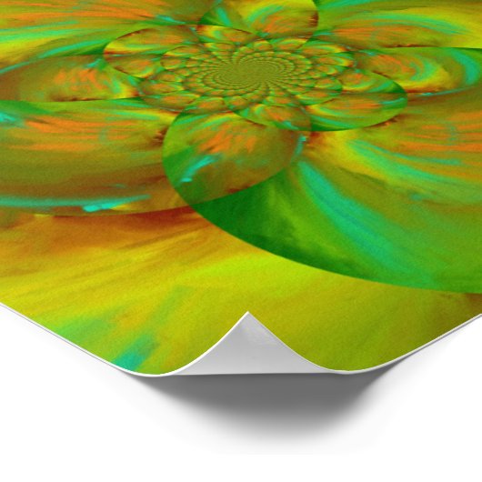 Abstrakte Dreamo-Trippy-Moderne Kunst Poster (Ecke)