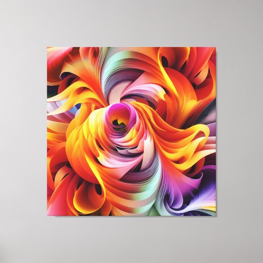 Abstrakte Drehformen Leinwanddruck (Vorderseite)