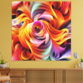 Abstrakte Drehformen Leinwanddruck (Insitu (Wohnzimmer))