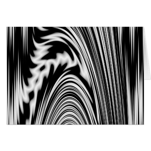 Abstrakte Drehung Schwarz/Weiß (Vorderseite (Horizontal))