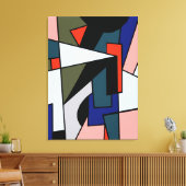 Abstrakte Drei-fach-Form-Triple-Wrapped Canvas Leinwanddruck (Insitu (Wohnzimmer))