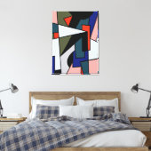 Abstrakte Drei-fach-Form-Triple-Wrapped Canvas Leinwanddruck (Insitu (Schlafzimmer))