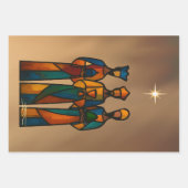 Abstrakte Drei Weisen Geschenkpapier Set (Vorderseite 3)