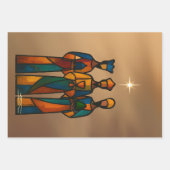 Abstrakte Drei Weisen Geschenkpapier Set (Vorderseite)