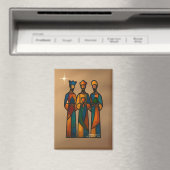 Abstrakte Drei Weisen Magnet (In Situ (Geschirrspüler))