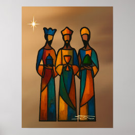 Abstrakte Drei Weisen Poster