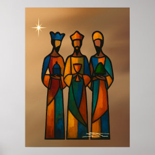 Abstrakte Drei Weisen Poster